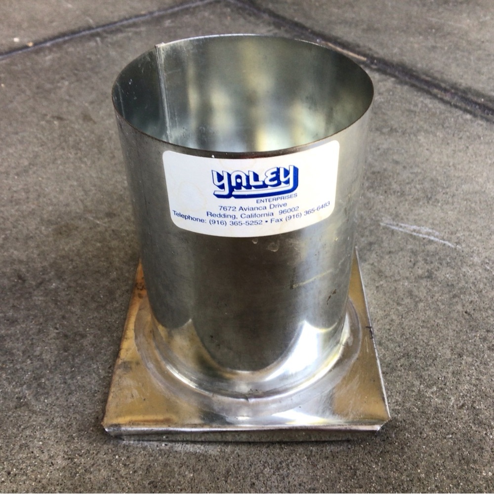 Yaley Metal Candle Mold Round 4” Tall Cylinder